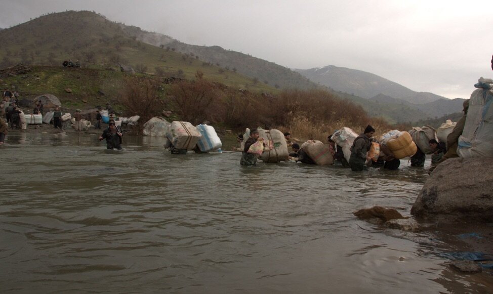 Doğu Kürdistan - Gadare nehrine düşen bir kolber boğuldu