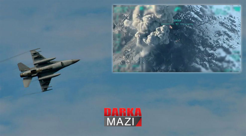 Duhok il sınırları içinde TSK'dan üç ayrı noktaya hava saldırısı