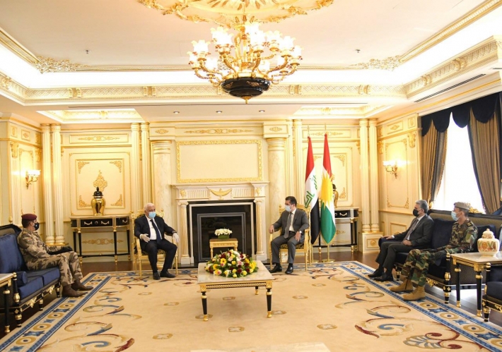Haşti Şabi Heyeti Başkanı ve Irak Genelkurmay Başkanı Hewler'de kabul edildi