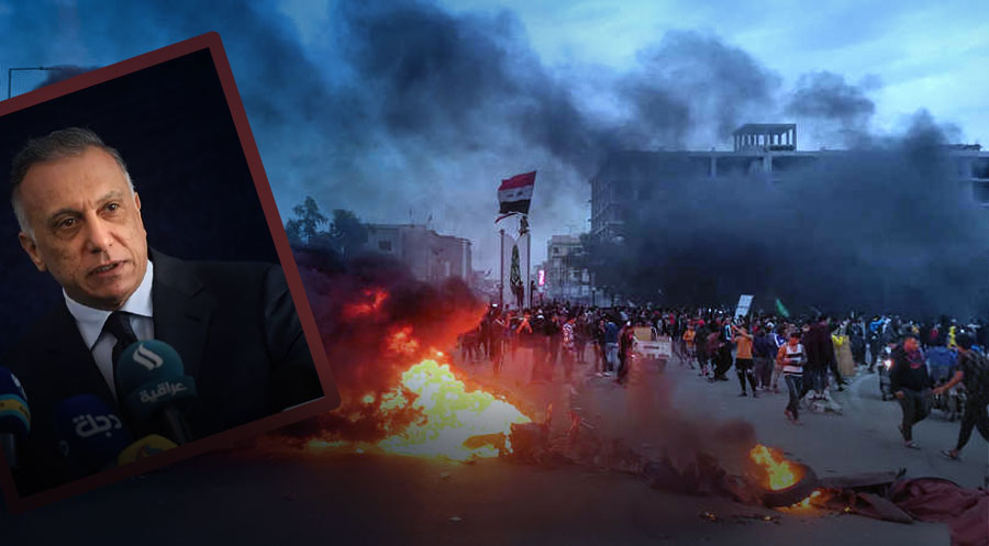 Göstericilerin ölümünden Irak Başbakanı Mustafa Kazımi sorumlu tutuldu