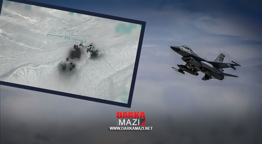 Türk savaş uçakları Qeledizê'nin bir köyünü defalarca bombaladı