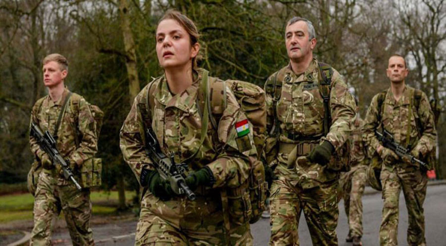 Bir kadın Peşmerge İngiliz Kraliyet Askeri Akademisinden mezun oldu 
