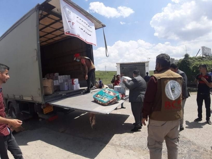 Barzani Yardım Vakfı PKK ve TSK çatışmasında boşalan Kêste köyü sakinlerine yardım ulaştırdı