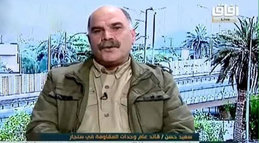 Şengal’deki PKK yöneticisi Nuri Maliki’nin TV’sine konuştu: En büyük savaşımız Peşmerge'ye karşı olan savaştırHaşdi Şabi, Ezidi, Saddam, Sait Hasan,