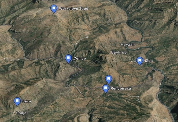 PKK Rençbiraxa bölgesinde Peşmerge’ye saldırı hazırlığı yapıyor Saca, Çemçö, Şeladize, Gare, peşmerge, Özgür Jiyanda, HPG, provakasyon,