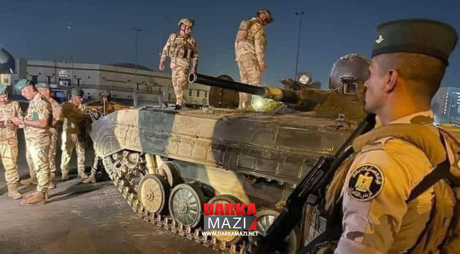 Şii milislerin tehdidinden sonra Bağdat'ta kırmızı alarma geçti, sokaklara tanklar yerleşti