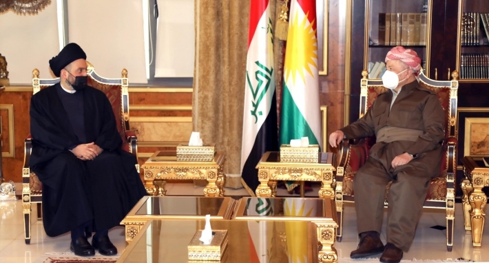 Şii lider Amar Hekim Irak'ın geleceğini konuşmak için Hewler'de Kürt liderlerle görüştü