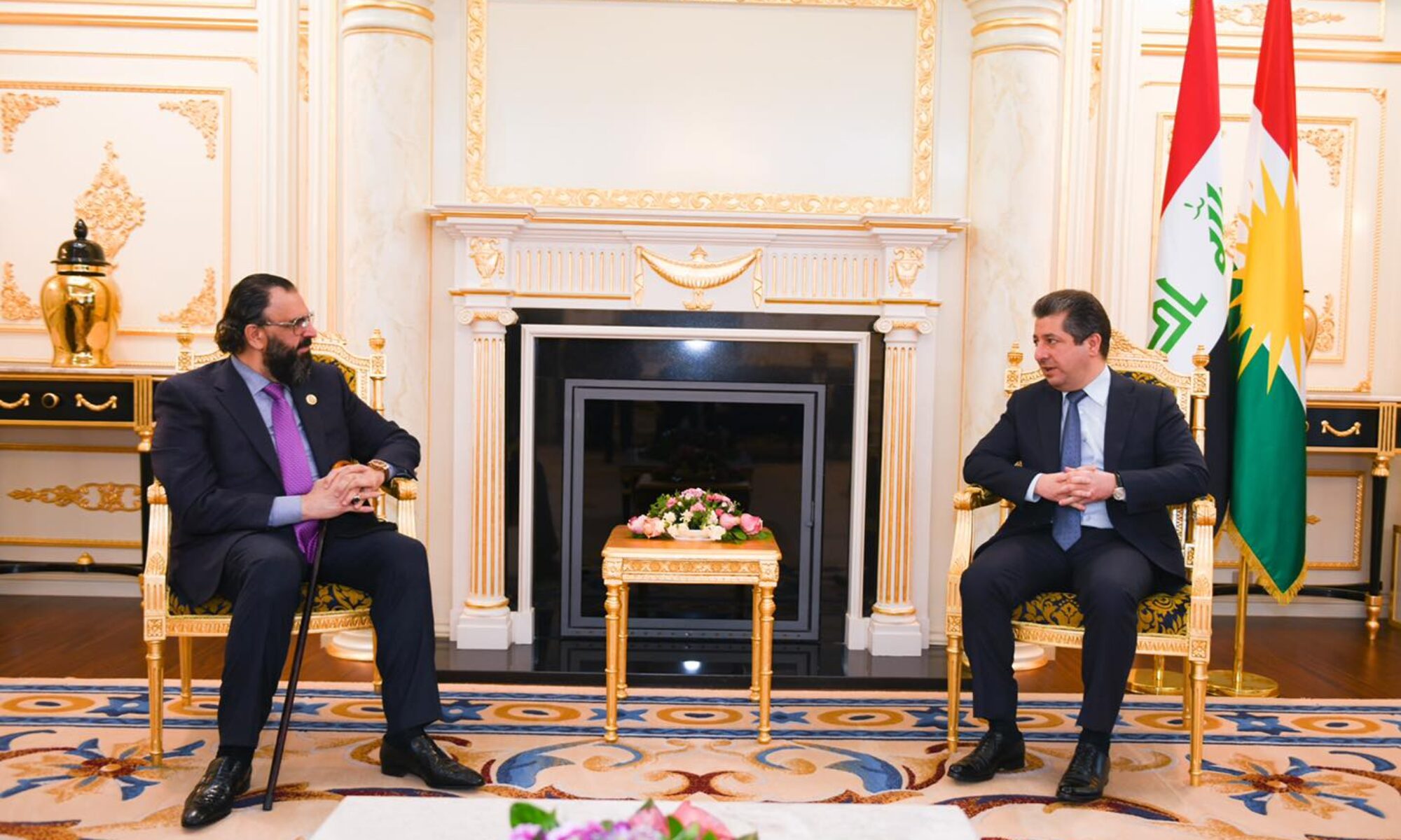 Başkan Barzani, Şeyh Kesnezani ile bir araya geldi