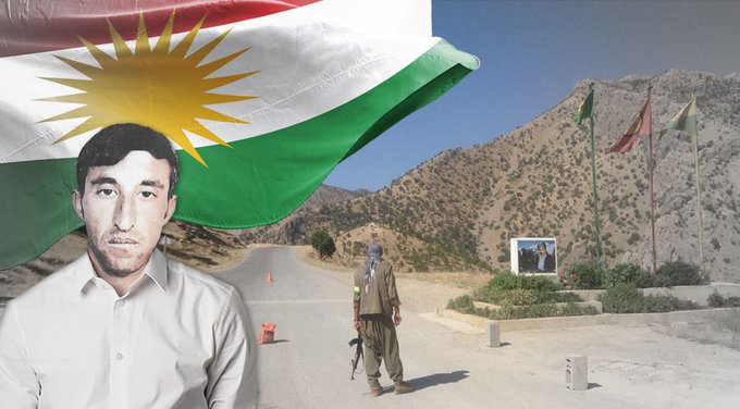 PKK’ya bağlı güçler evinin damına Kürdistan Bayrağı asan Ezidi bir Peşmergeyi kaçırdı