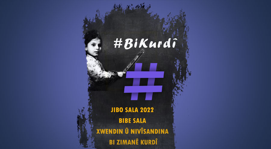 Rojava Kürdistanlı aktivistler #Bikurdî hastagı ile kampanya başlattı