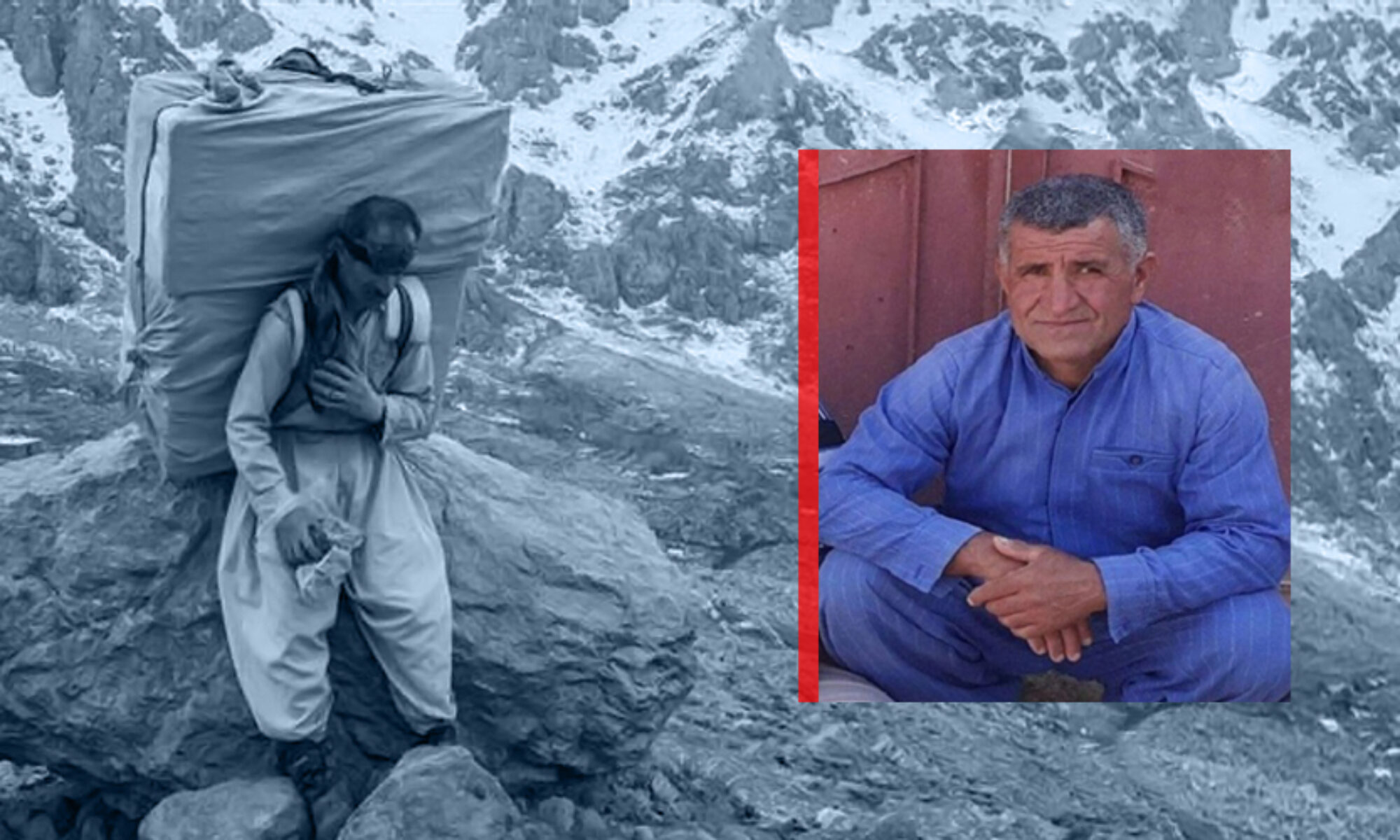 Doğu Kürdistan: 47 yaşındaki kolber ağır yük altında can verdi