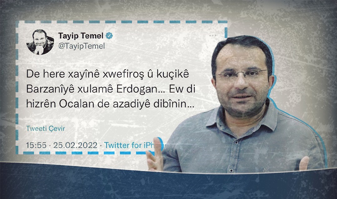 HDP’li vekil Tayyip Temel Barzani’ye ve taraftarlarına küfür etti HDP; PKK, Twitter, Sosyal Medya