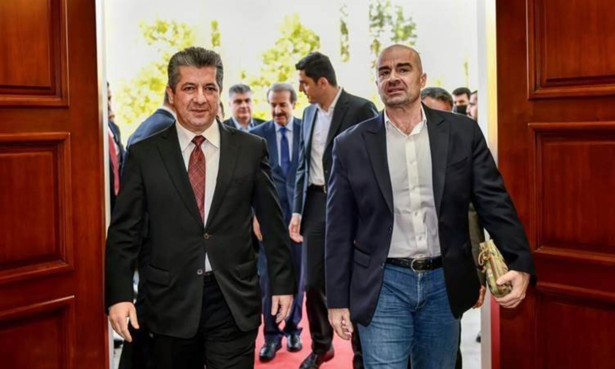 Başbakan Mesrur Barzani ile YNK Başkanı Bafıl Talabani bir araya geldi