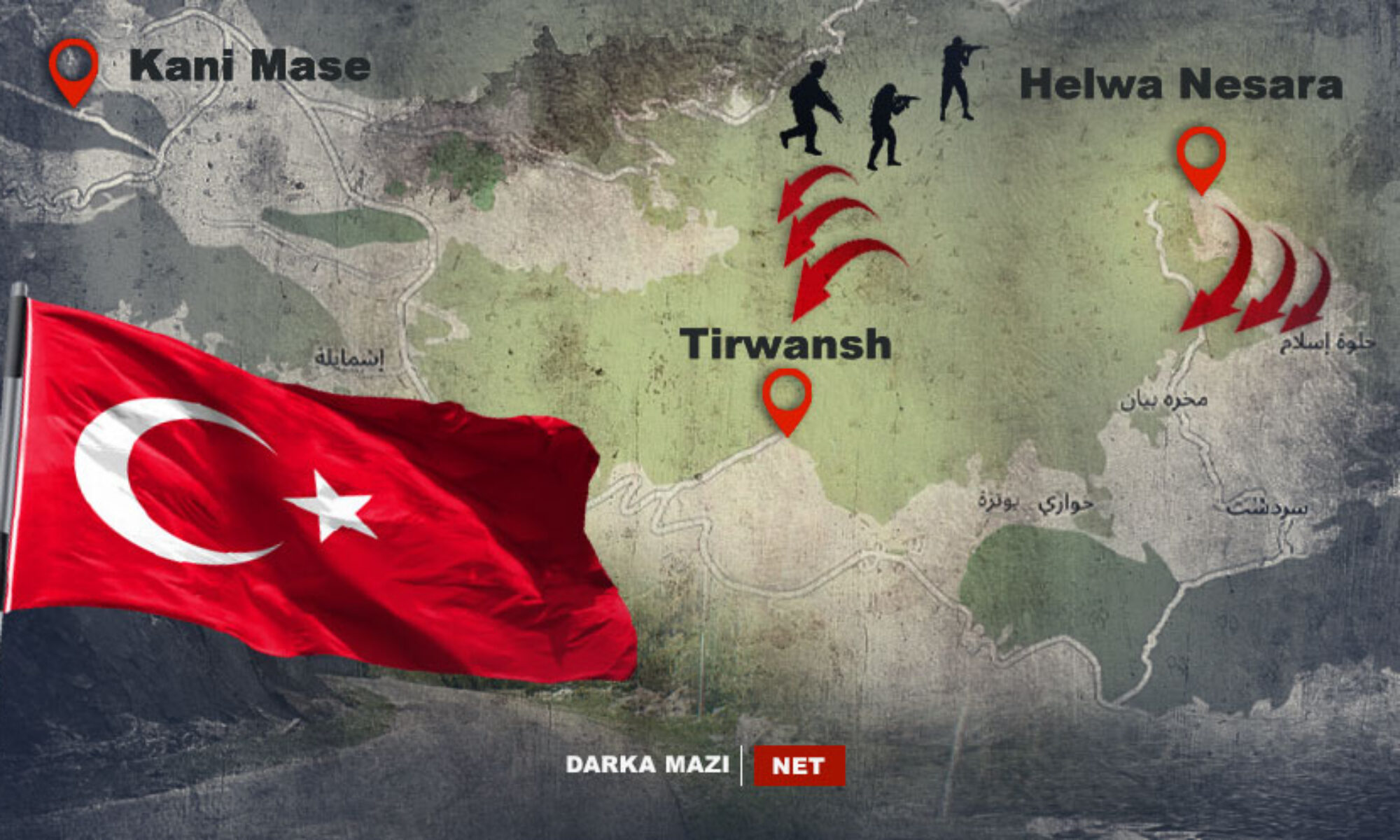 PKK Berwari Bala bölgesindeki Helwa Nesara köyünü de TSK’ya bıraktı