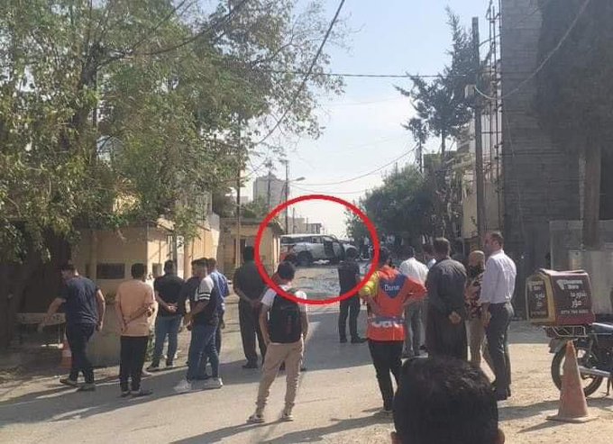 Süleymaniye'de Türkiye vize ofisi yakınlarında patlama bir araç patlatıldı