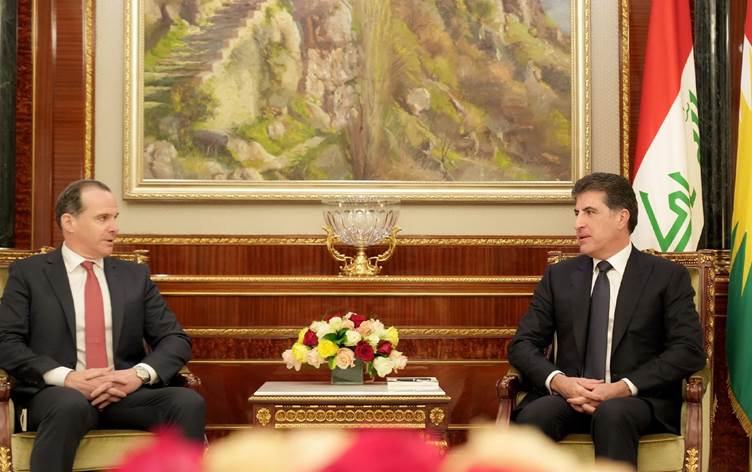 Başkan Neçirvan Barzani ile Brett McGurk Erbil-Bağdat arasındaki sorunların çözümünü görüştü