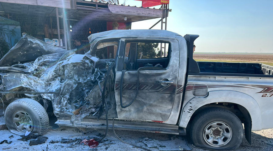 Rojava: Kamışlo-Derik yolunda bir araç bombalandı