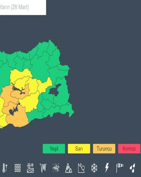 Deprem bölgesi için sarı ve turuncu alarm: Sel, yıldırım, kuvvetli rüzgar olabilir