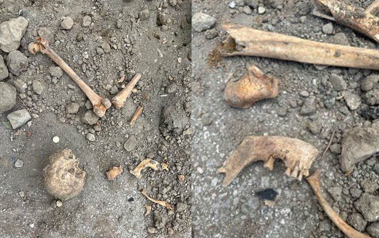 Van’da okul inşaatı kazısında insan kemikleri bulundu