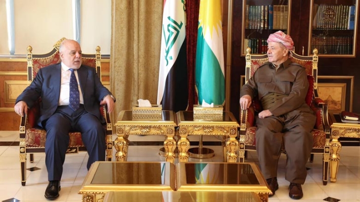 Başkan Barzani, Irak eski Başbakanı Haydar Abadi'yi kabul etti