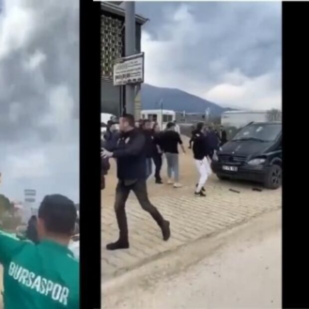 Bursaspor taraftarından yine Irkçı saldırı: Diyarbakır plakalı araca saldırdılar