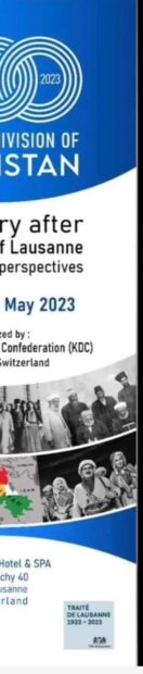 Lozan Antlaşması’nın 100’üncü yılı dolayısıyla çok sayıda Kürt siyasetçi ve aydını İsviçre’nin Lozan kentinde konferans düzenleniyor