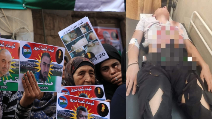 Efrin: Newroz Şehitlerinin ailelerine üçüncü kez saldırı düzenlendi
