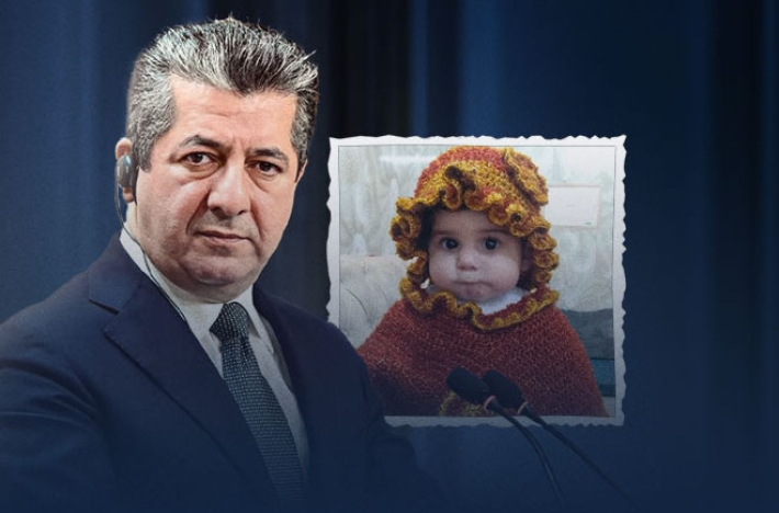 Başbakan Barzani kezzapla yanan Küçük Nur için talimat verdi