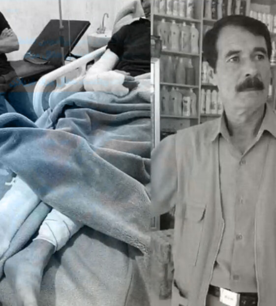 Rojava’da baskı siyaseti : Yönetimi eleştiren71 yaşındaki öğretmen Ciwanen Şoreşger tarafından kaçırıldı ayağı kırıldı