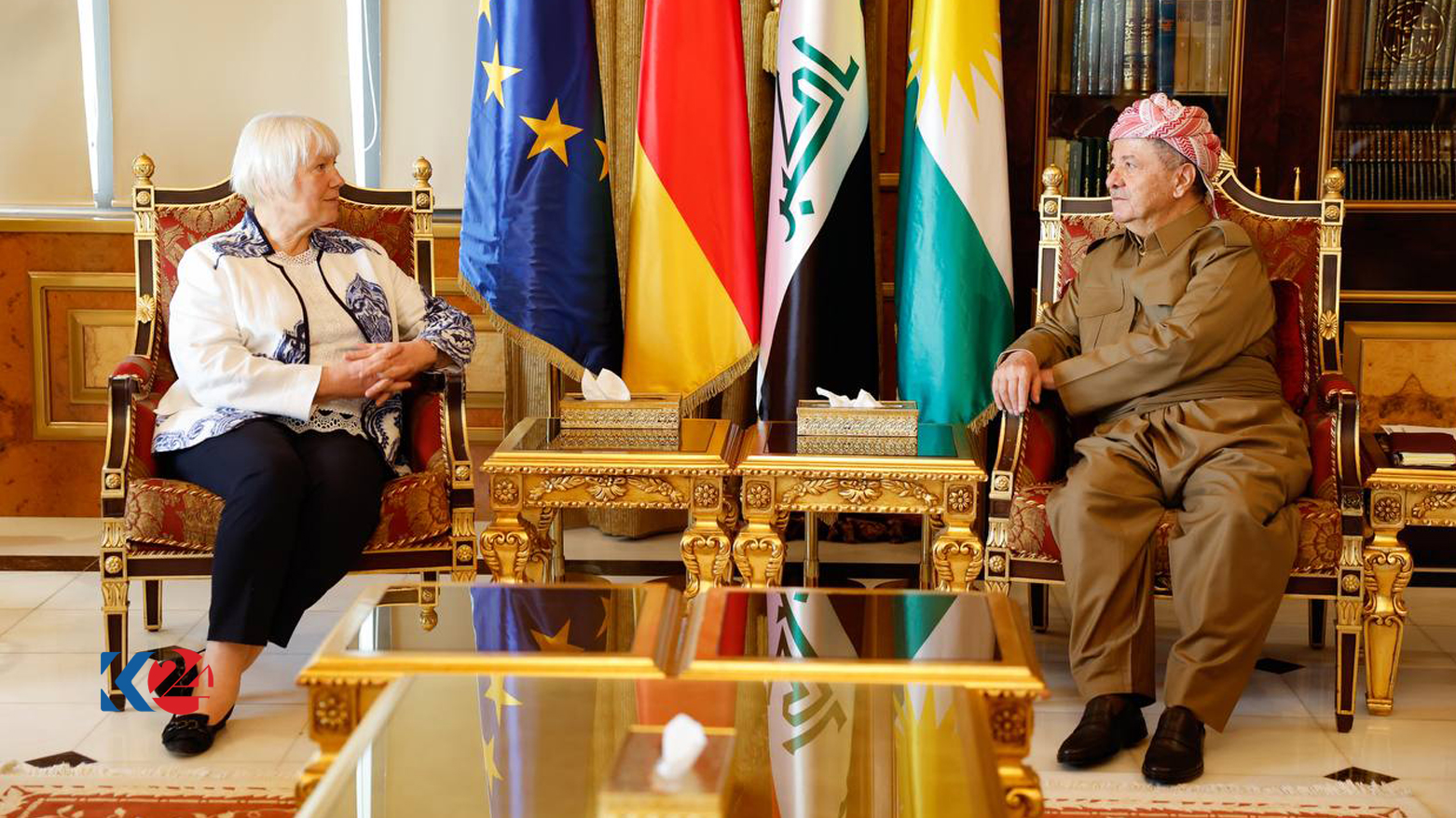Başkan Barzani Almanya'nın Irak'ta ki yeni Büyükelçisi Homman'ı kabul etti
