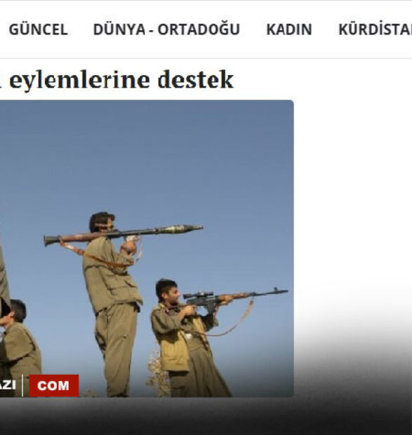 Rojava ateş hattında PKK propaganda derdinde