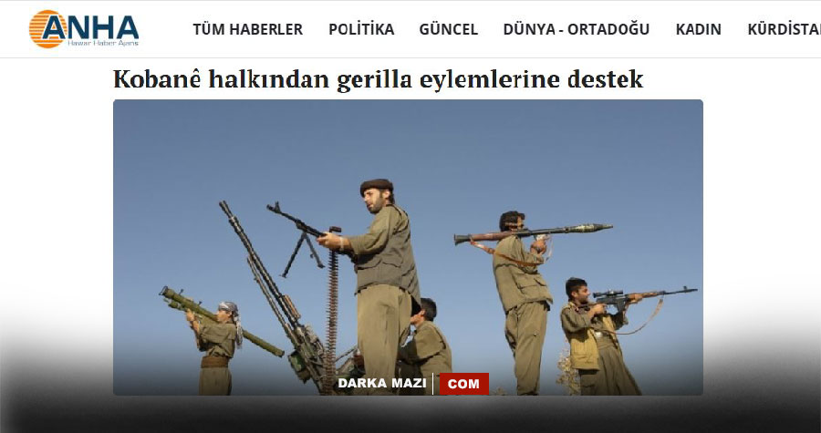 Rojava ateş hattında PKK propaganda derdinde