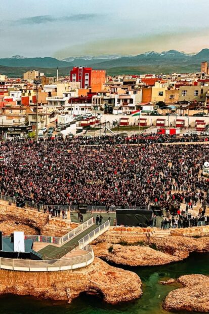 Zaho’da İran’ın Erbil saldırılarına karşı gösteri