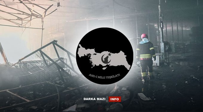 Erbil'deki pazar yangınını üstlenen Ahd-ı Milli Teşkilatı’nın IP adresi Rojava’dan