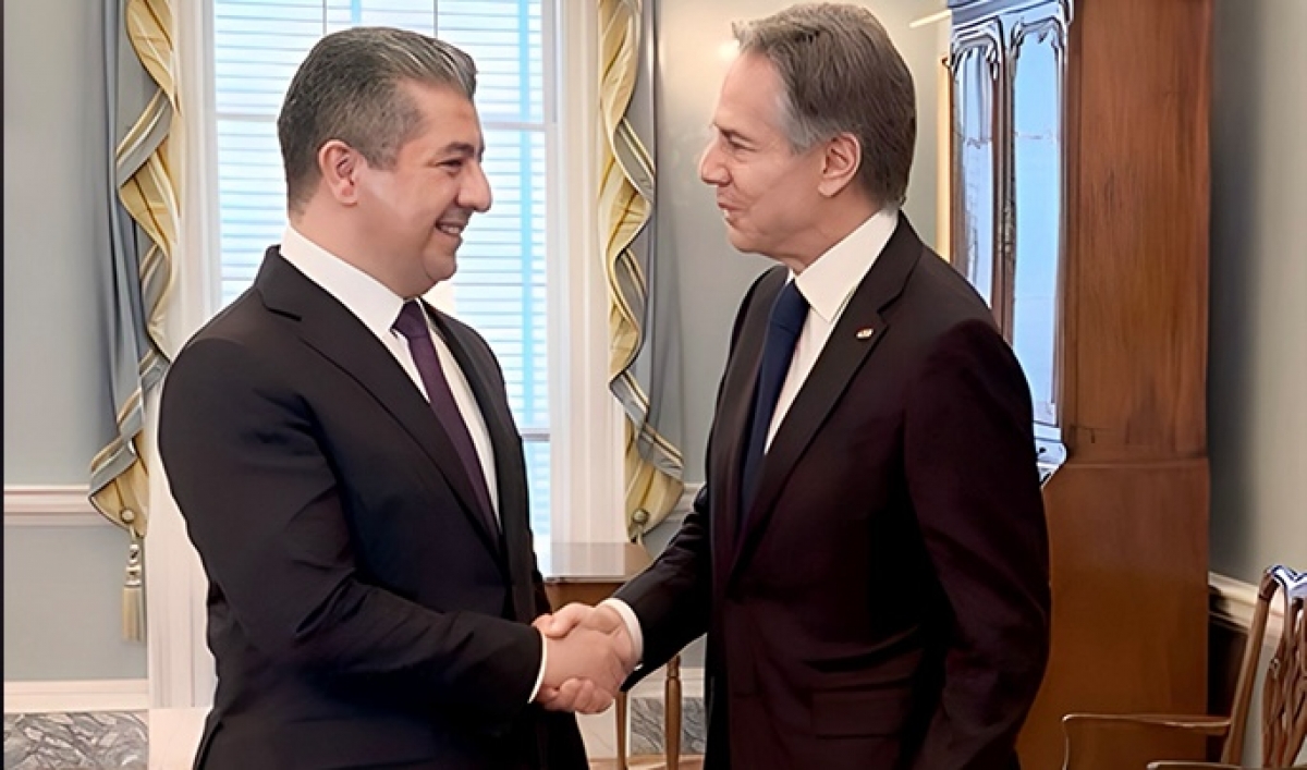 Başbakan Barzani ABD Dışilişkiler Bakanı Blinken ile bir araya geldi