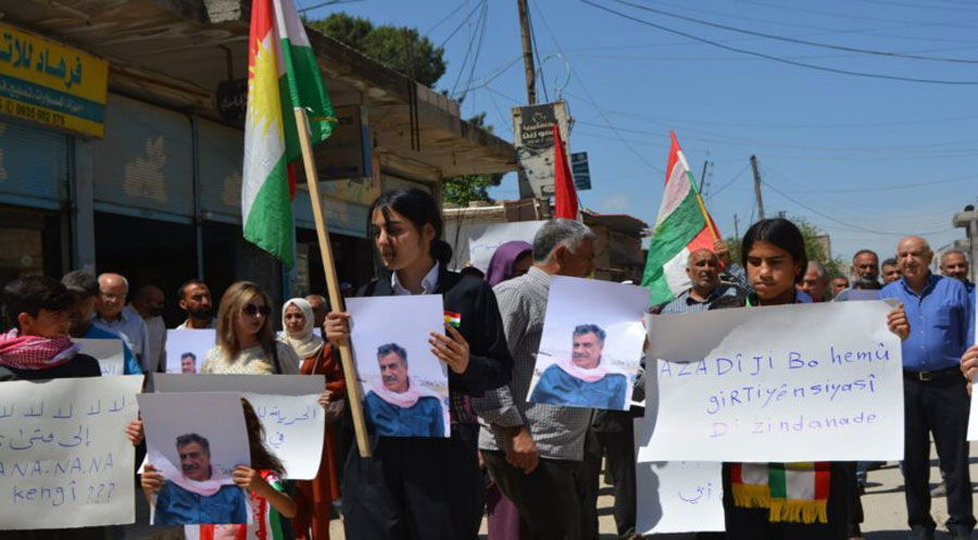 Amude’de PYD tarafından kaçırılan Nasır Jaro için eylem yapıldı