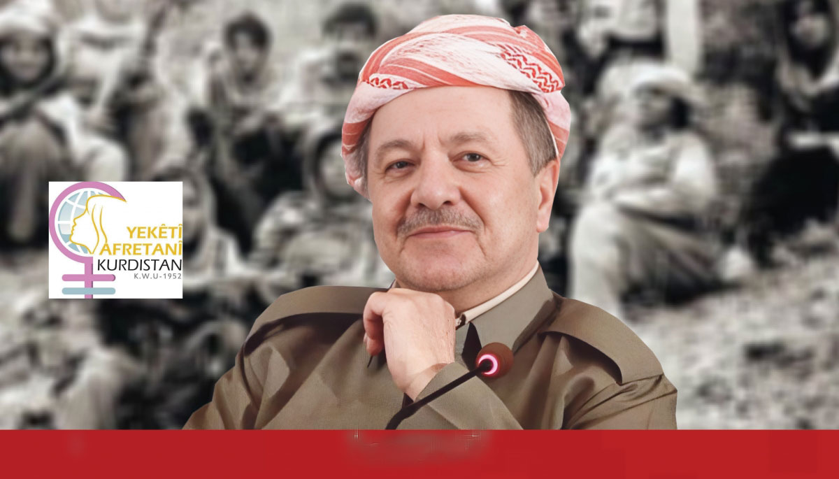 Başkan Barzani Kürdistan Kadınlar Birliği'nin 72'inci kuruluş yıl dönümü mesajı: Kadınlar Birliği'nin Kürdistan halkının kurtuluş mücadelesinde izi var