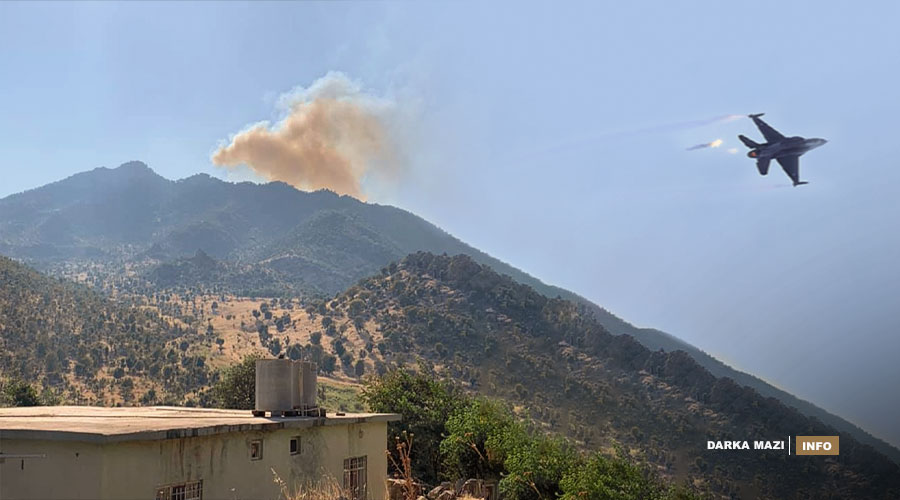 23 Ocaktan bu yana PKK ve TSK çatışmaları nedeni ile Duhok’ta 27 köy bombalandı Berwari Bala, Neheli, Spindare, Behdinan