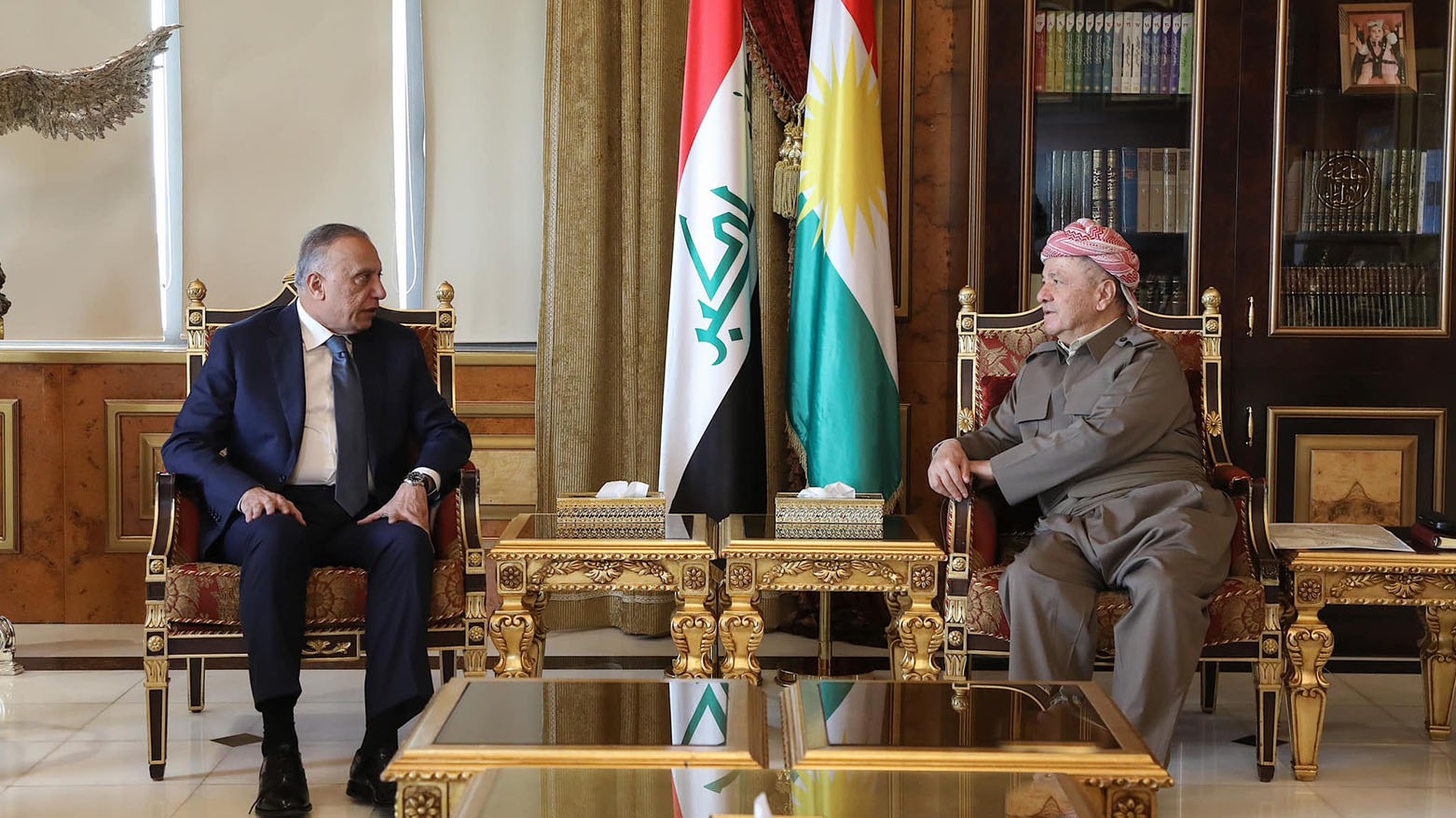 Irak'ta yaklaşan seçimlerle beraber Iraklı siyasetçiler Başkan Barzani'yi ziyaretlerini sıklaştırdı: Mustafa Kazimi'de Erbil'de